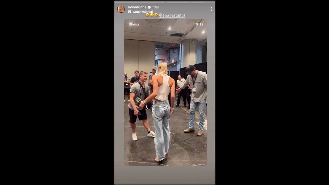 Screenshot of Olivia Dunne's Instagram story (Image from - Instagram.com/@livvydunne IG Stories)